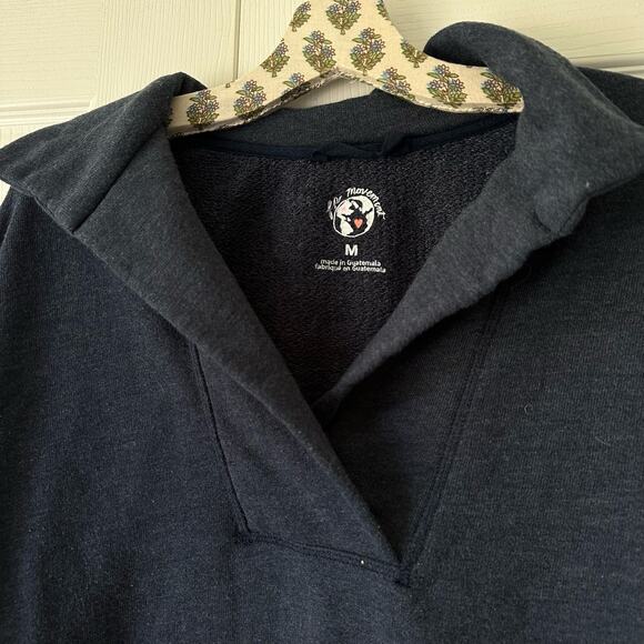 Free People Navy Pullover Sweatshirt - Picture 3 of 5